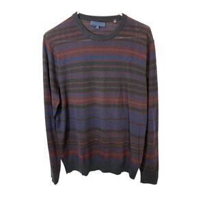 Patrick Assaraf Striped Wool Crewneck Sweater Stripe Menswear Preppy Minimalist